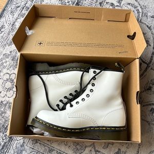 Dr. Martens White Combat Boots